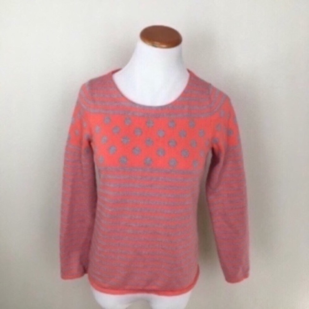 Anthropologie Sparrow Stacked Spots Striped Sweater Top Women’s Sz Small NWOT